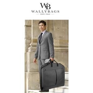 Wallybag Garment Bag 40” X 22” X 3”with large exterior pockets Like New